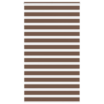 Zebra Roleta Šířka Látky 45,9 Cm Polyester Hnědá