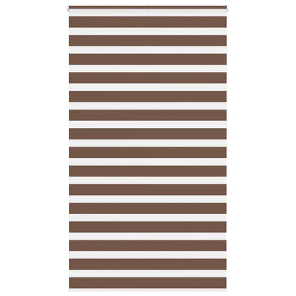Zebra Roleta Šířka Látky 45,9 Cm Polyester Hnědá