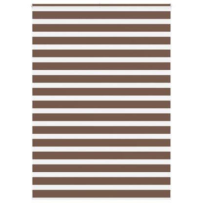 Zebra Roleta Šířka Látky 45,9 Cm Polyester Hnědá