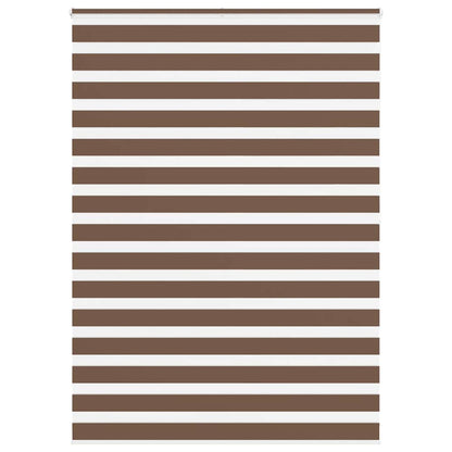 Zebra Roleta Šířka Látky 45,9 Cm Polyester Hnědá