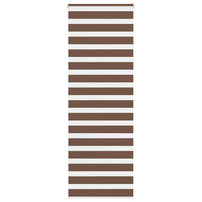 Zebra Roleta Šířka Látky 45,9 Cm Polyester Hnědá