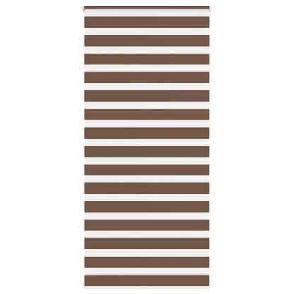Zebra Roleta Šířka Látky 45,9 Cm Polyester Hnědá