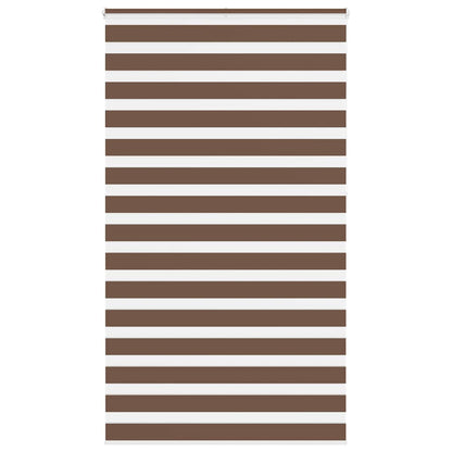 Zebra Roleta Šířka Látky 45,9 Cm Polyester Hnědá