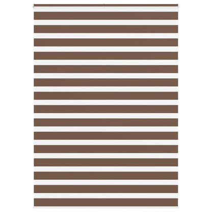 Zebra Roleta Šířka Látky 45,9 Cm Polyester Hnědá