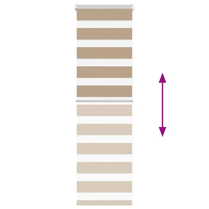 Zebra Roleta Pískově Hnědá Šířka Látky 35,9 Cm Polyester Sand Brown