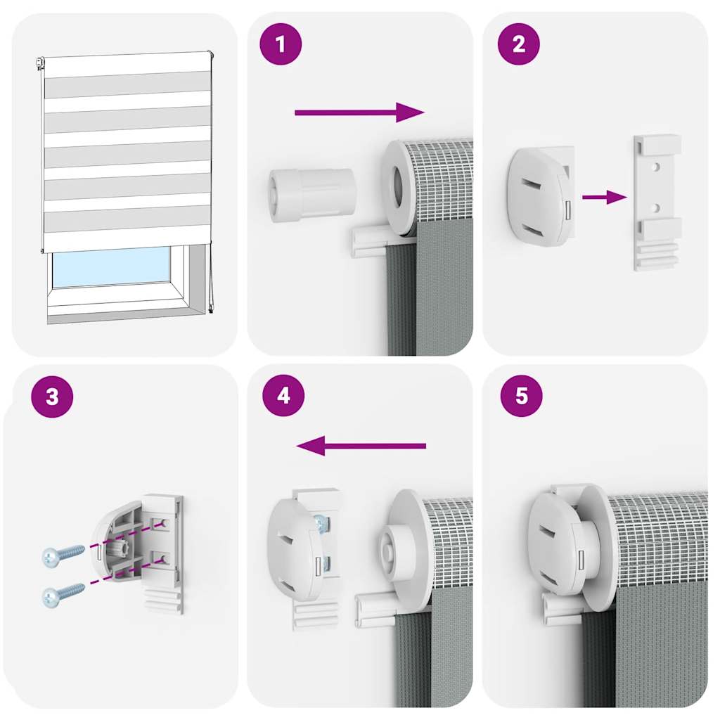 Zebra Roleta Pískově Hnědá Šířka Látky 35,9 Cm Polyester Sand Brown