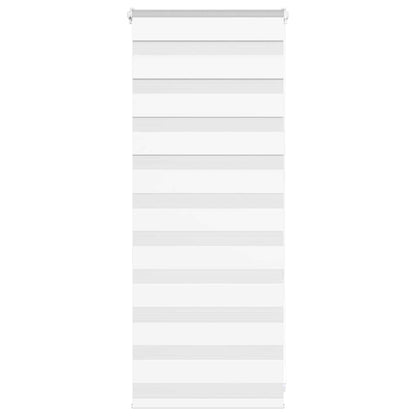 Zebra Roleta Šířka Látky 130,9 Cm Polyester Bílá