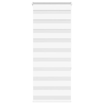 Zebra Roleta Šířka Látky 130,9 Cm Polyester Bílá