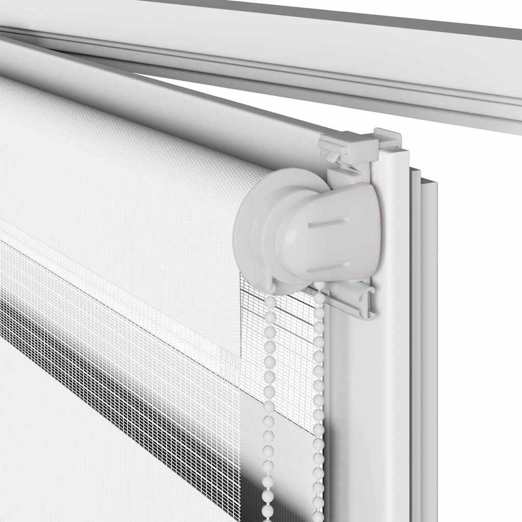 Zebra Roleta Šířka Látky 130,9 Cm Polyester Bílá