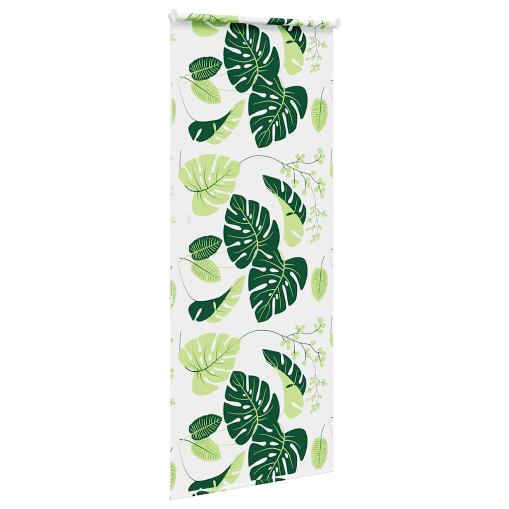 Sprchová Roleta Šířka Látky 96 Cm Zelené Listy