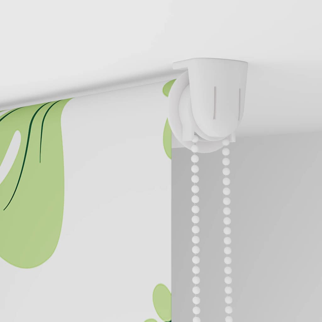 Sprchová Roleta Šířka Látky 96 Cm Zelené Listy