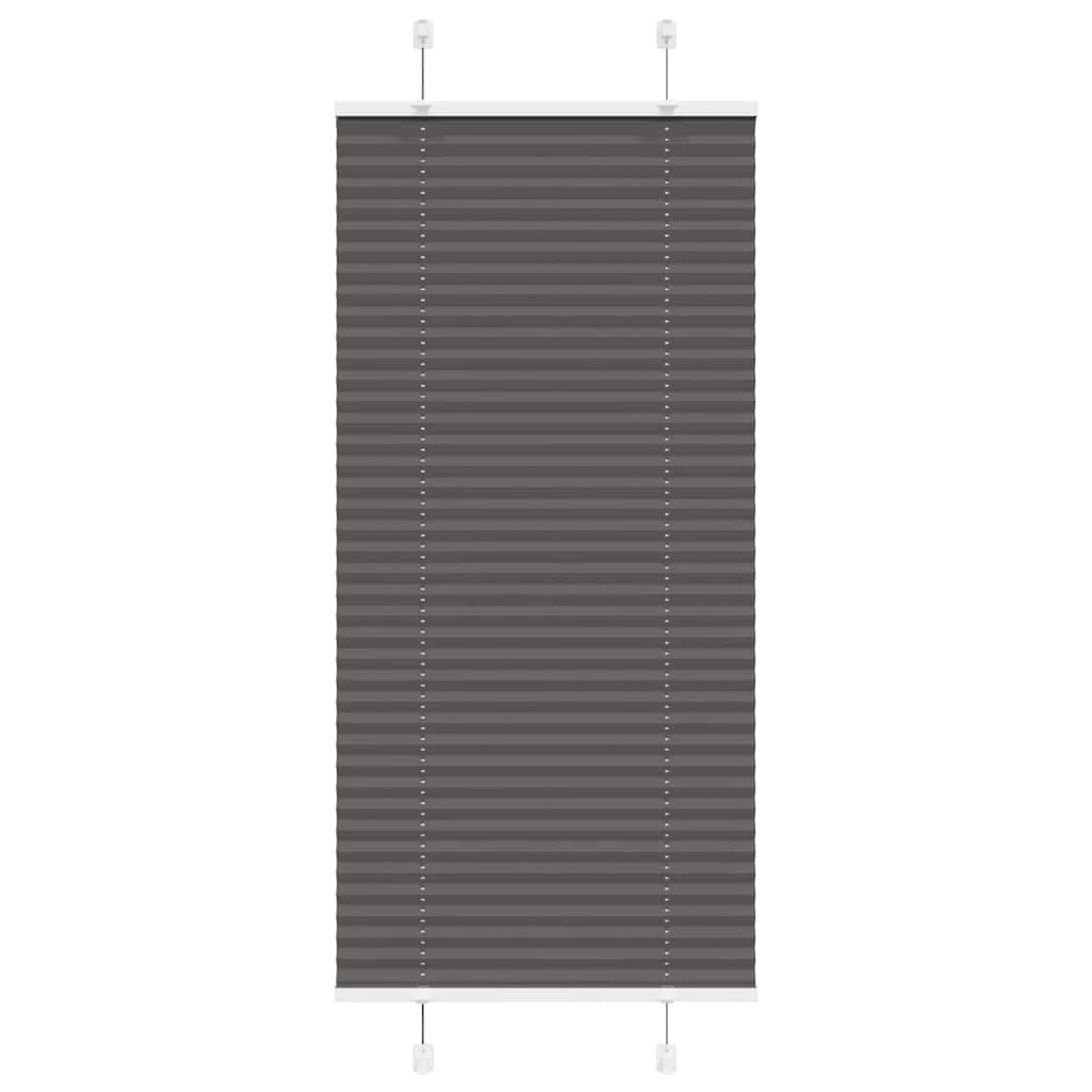Plisovaná Roleta Černá Šířka Látky 64,4 Cm Polyester Černá