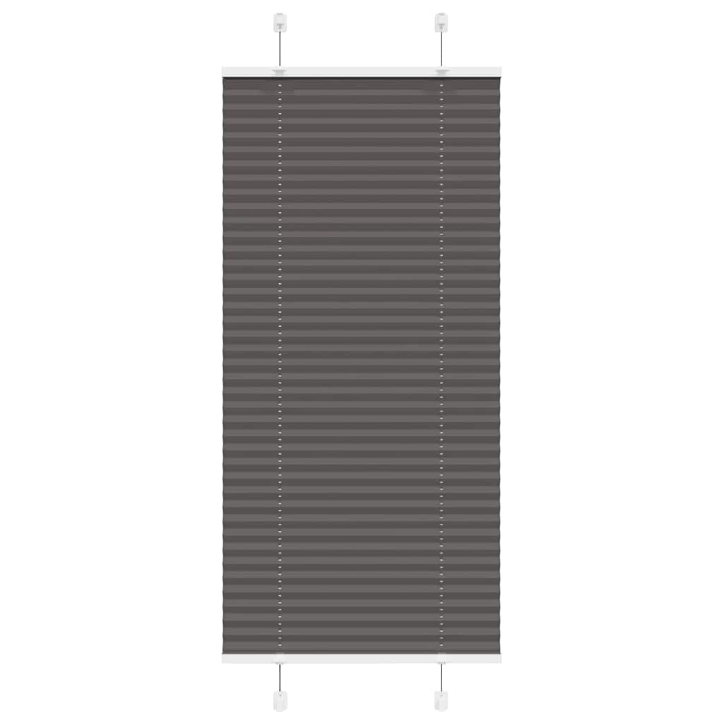 Plisovaná Roleta Černá Šířka Látky 64,4 Cm Polyester Černá