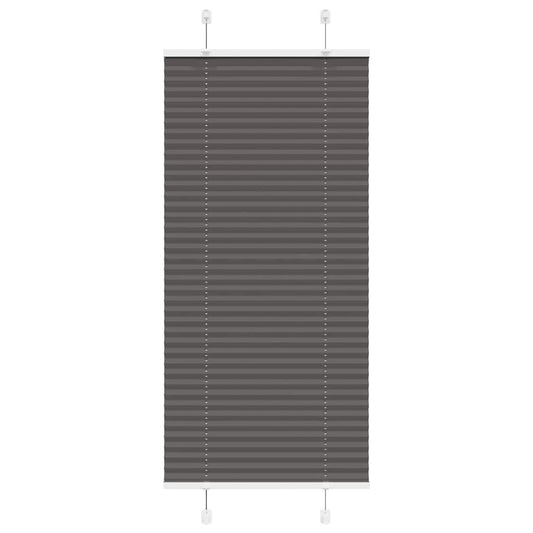 Plisovaná Roleta Černá Šířka Látky 64,4 Cm Polyester Černá