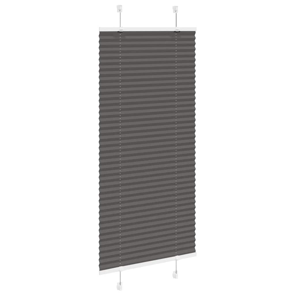 Plisovaná Roleta Černá Šířka Látky 64,4 Cm Polyester Černá