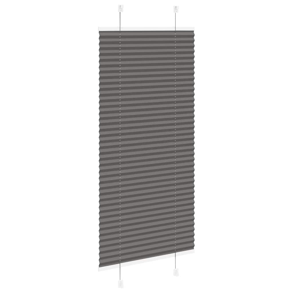 Plisovaná Roleta Černá Šířka Látky 64,4 Cm Polyester Černá