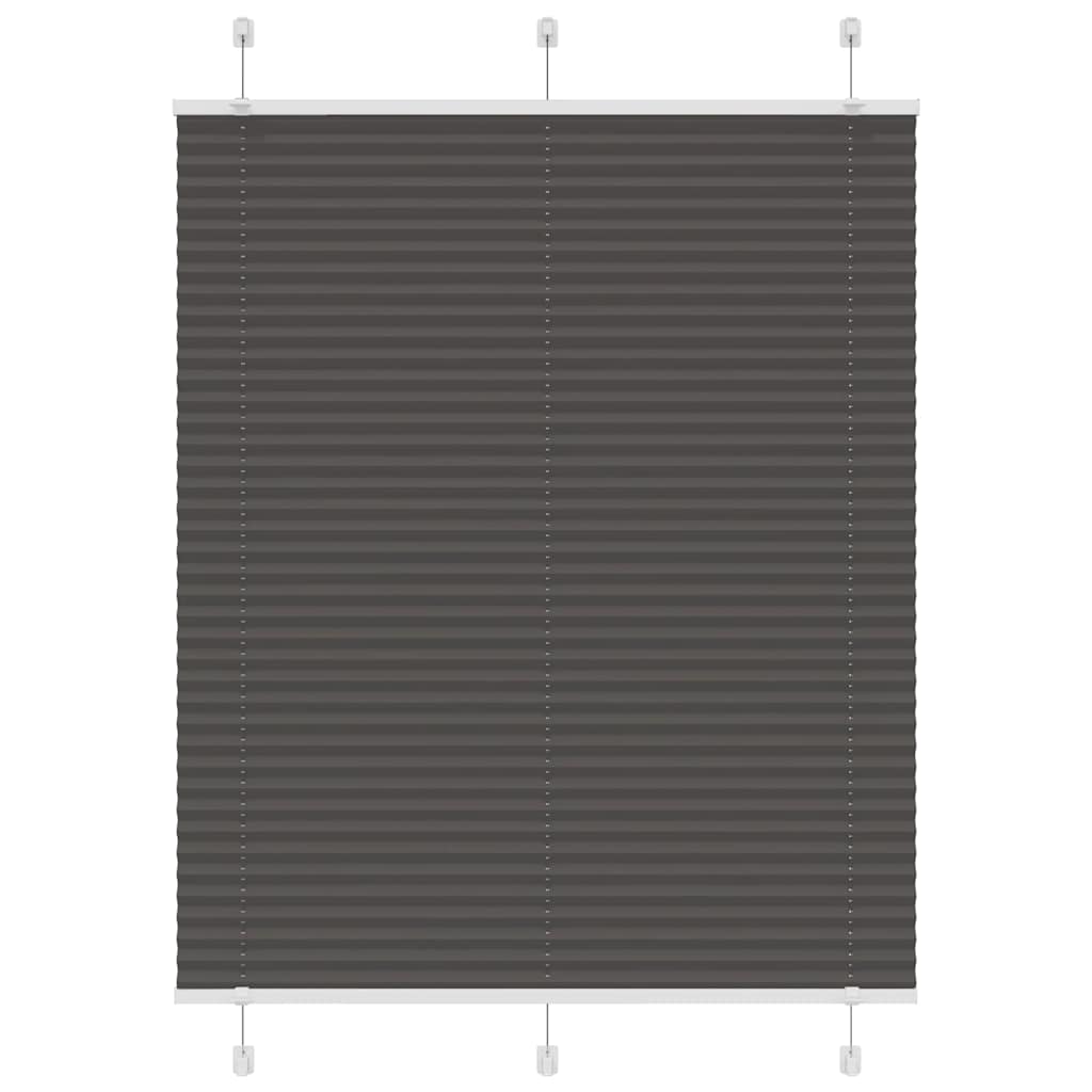 Plisovaná Roleta Černá Šířka Látky 64,4 Cm Polyester Černá