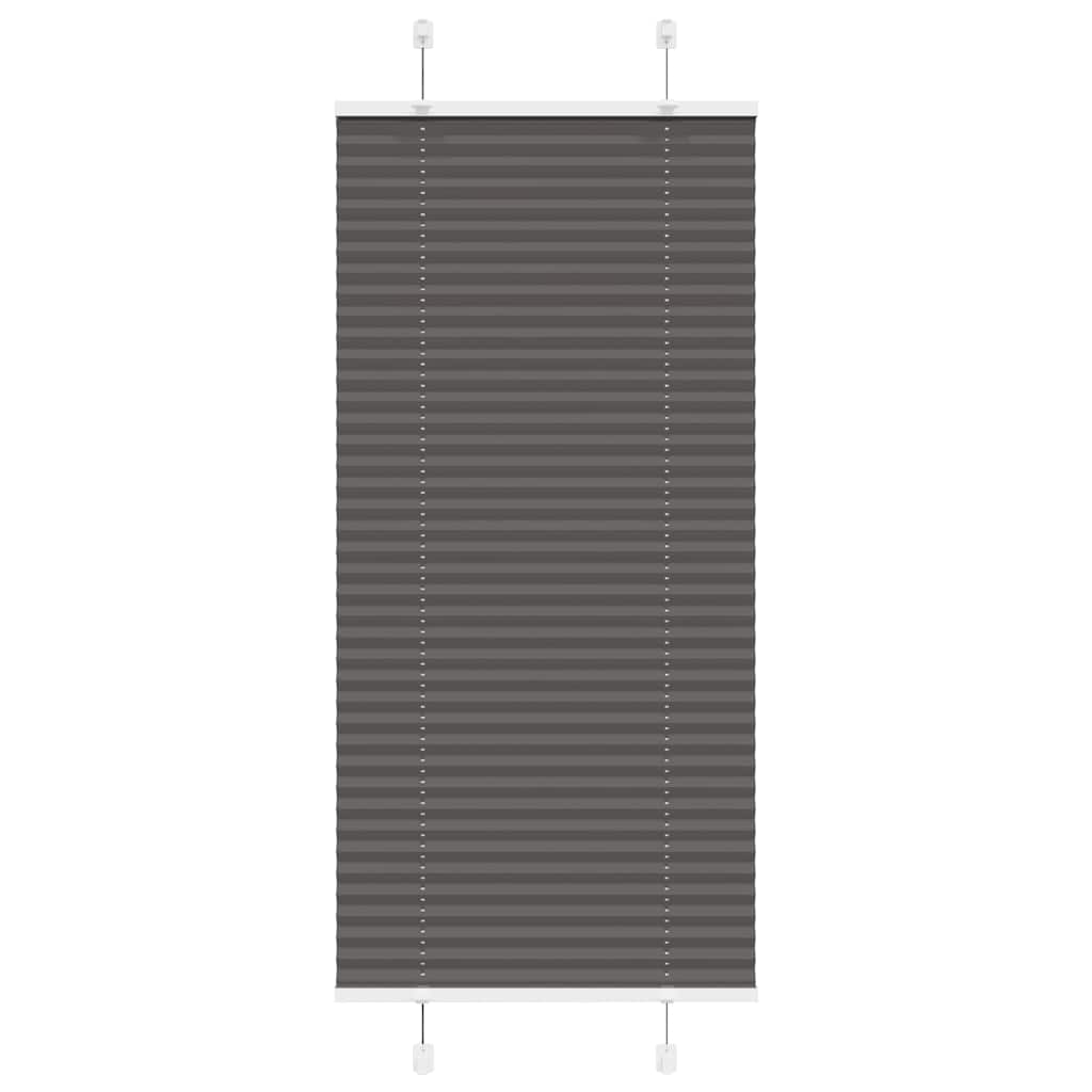 Plisovaná Roleta Černá Šířka Látky 64,4 Cm Polyester Černá