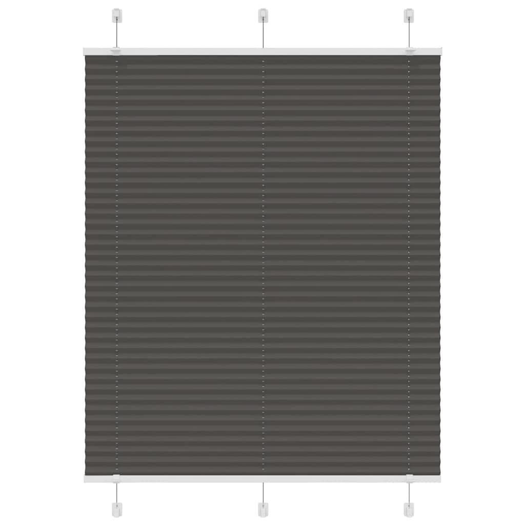 Plisovaná Roleta Černá Šířka Látky 64,4 Cm Polyester Černá
