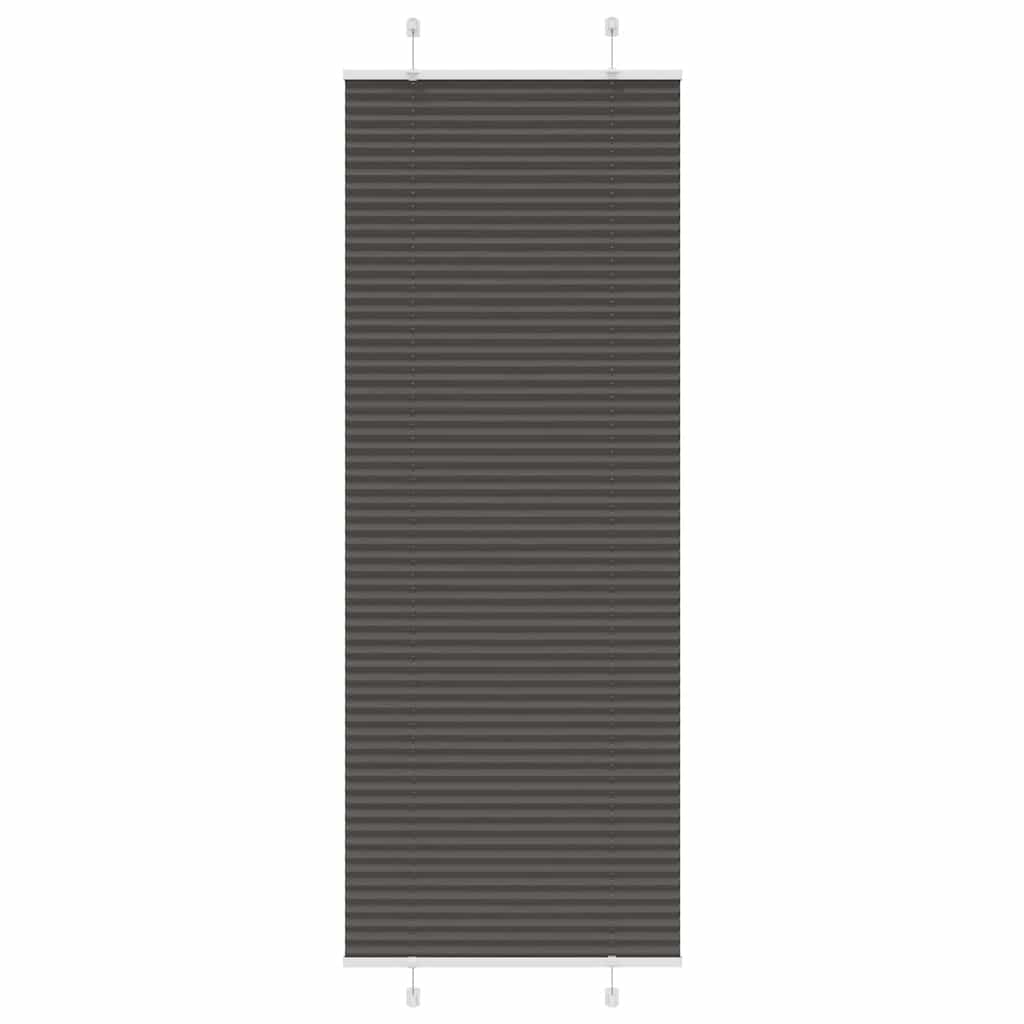 Plisovaná Roleta Černá Šířka Látky 64,4 Cm Polyester Černá