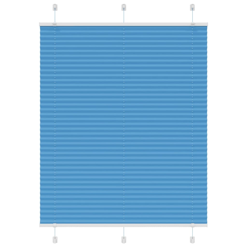 Plisovaná Roleta Šířka Látky 39,4 Cm Polyester Modrá