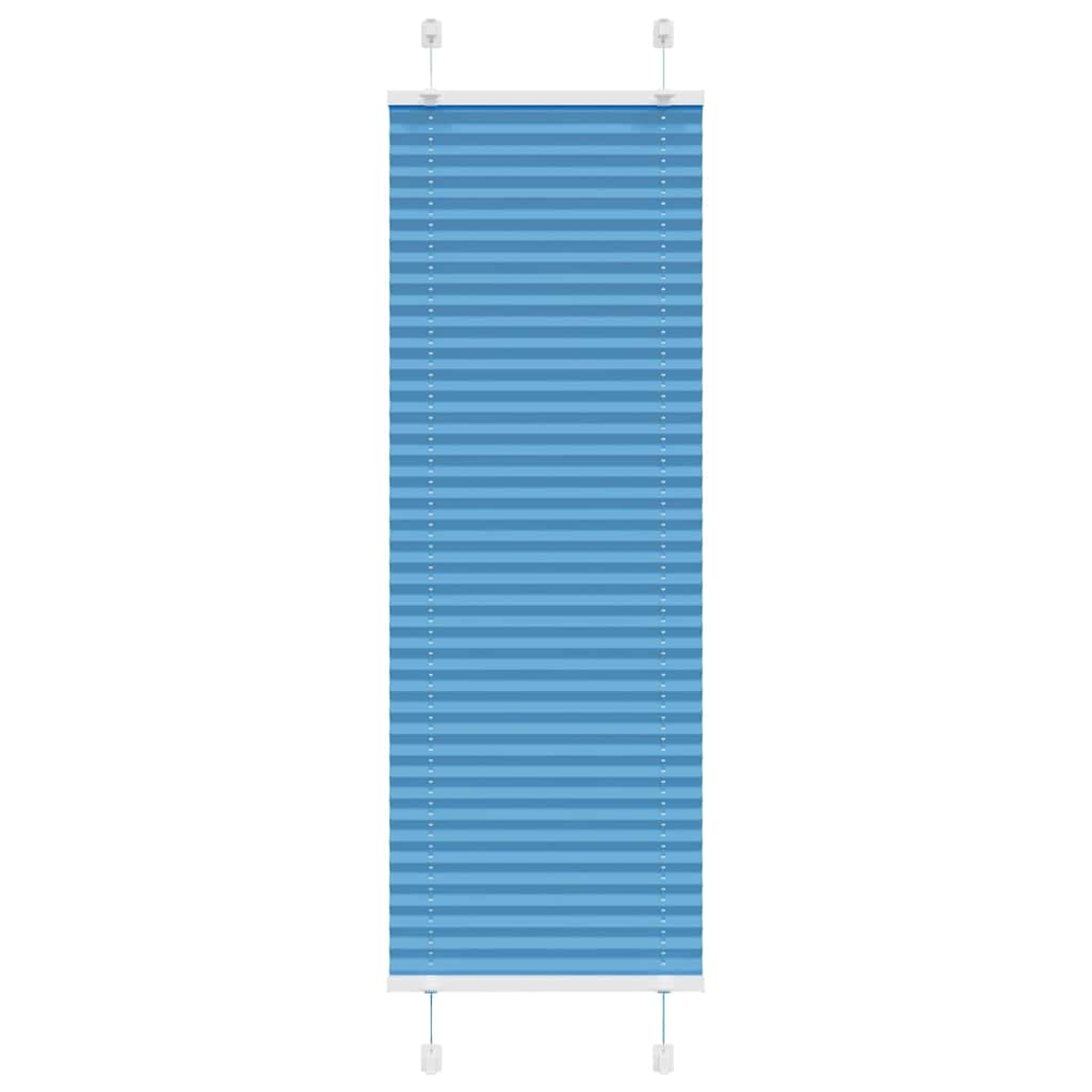 Plisovaná Roleta Šířka Látky 39,4 Cm Polyester Modrá