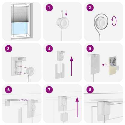 Plisovaná Roleta Šířka Látky 39,4 Cm Polyester Modrá