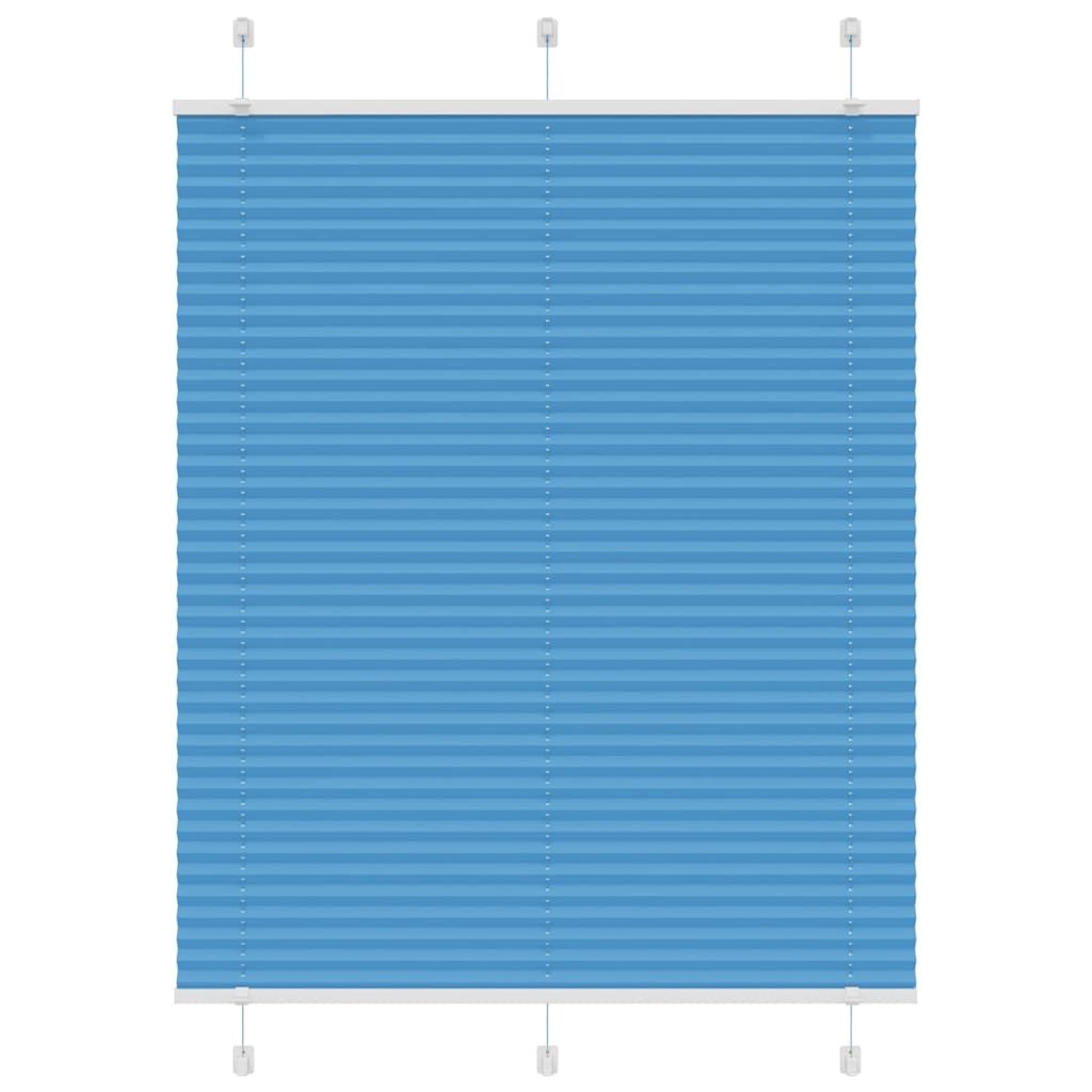 Plisovaná Roleta Šířka Látky 39,4 Cm Polyester Modrá