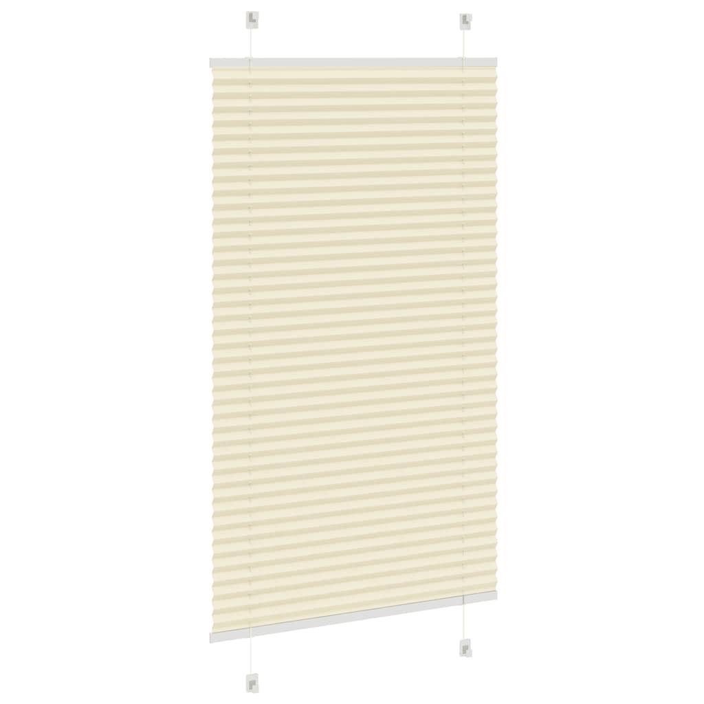 Plisovaná Roleta Šířka Látky 79,4Cm Polyester Krémová