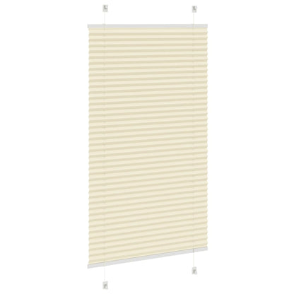 Plisovaná Roleta Šířka Látky 79,4Cm Polyester Krémová