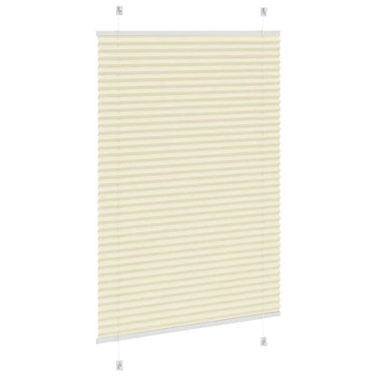 Plisovaná Roleta Šířka Látky 79,4Cm Polyester Krémová