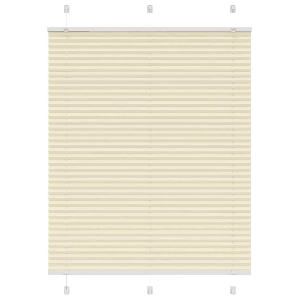 Plisovaná Roleta Šířka Látky 79,4Cm Polyester Krémová