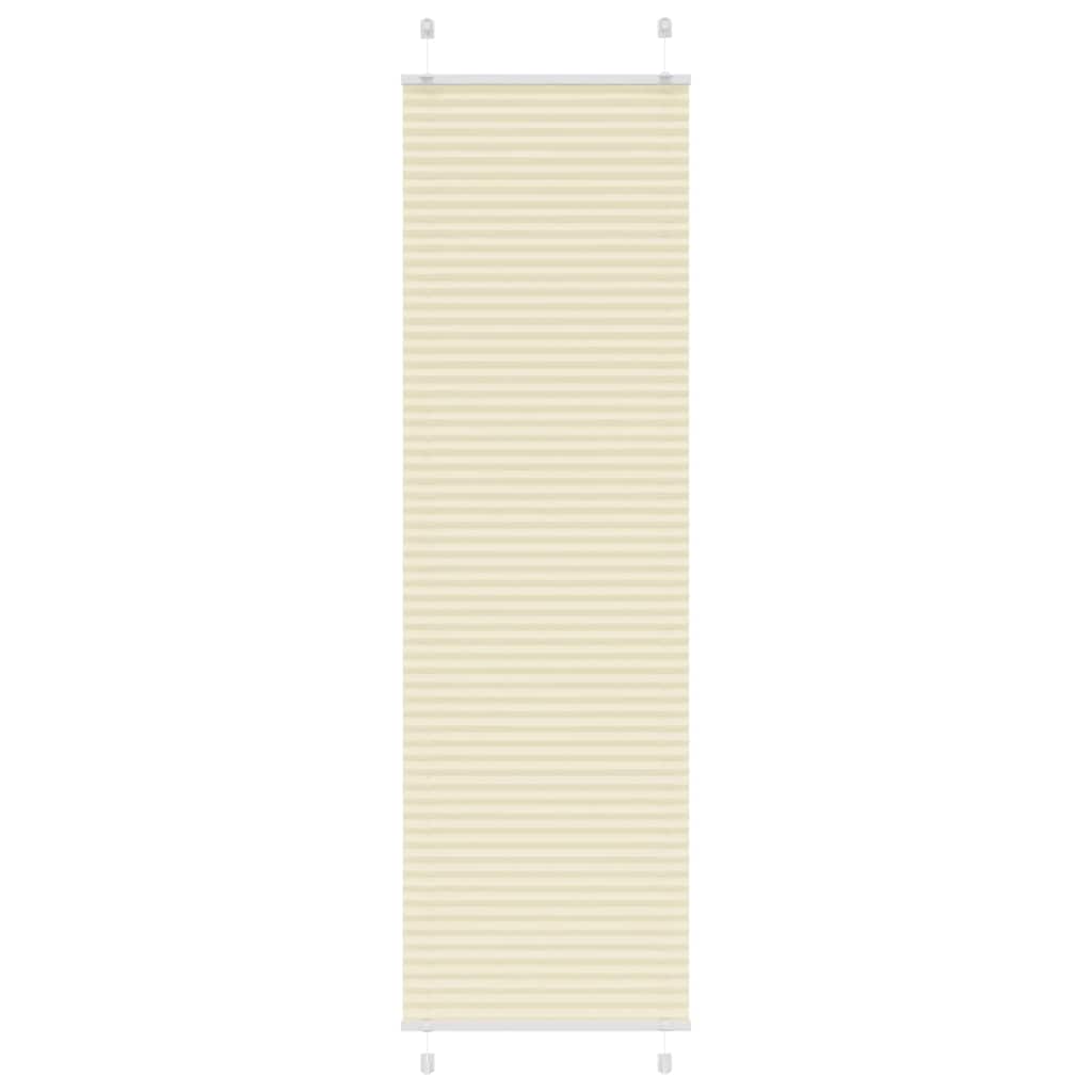 Plisovaná Roleta Šířka Látky 79,4Cm Polyester Krémová