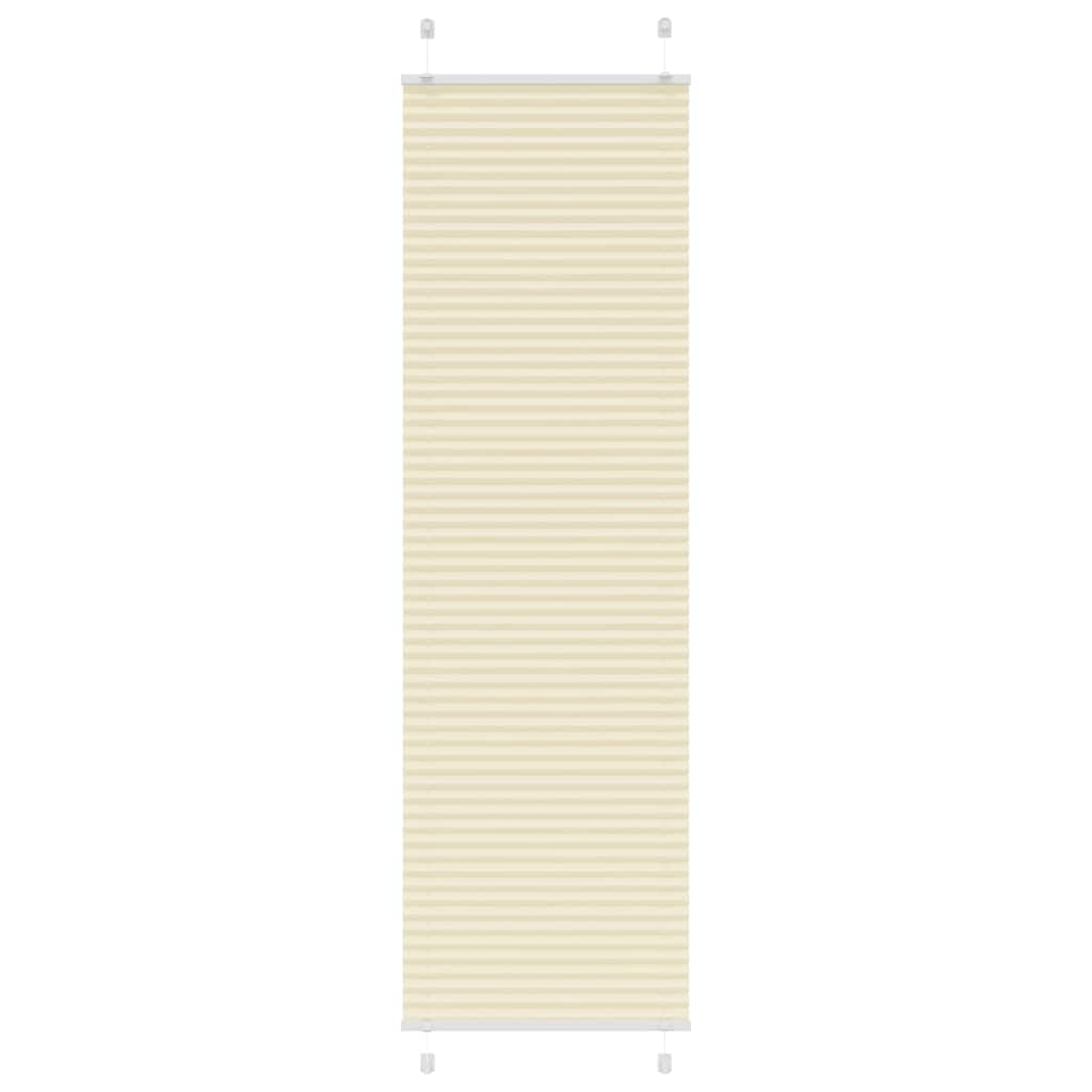 Plisovaná Roleta Šířka Látky 79,4Cm Polyester Krémová