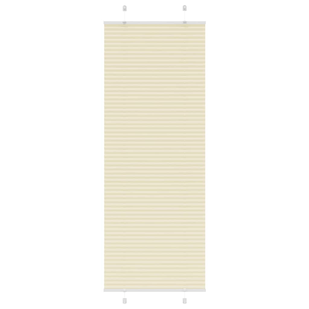 Plisovaná Roleta Šířka Látky 79,4Cm Polyester Krémová
