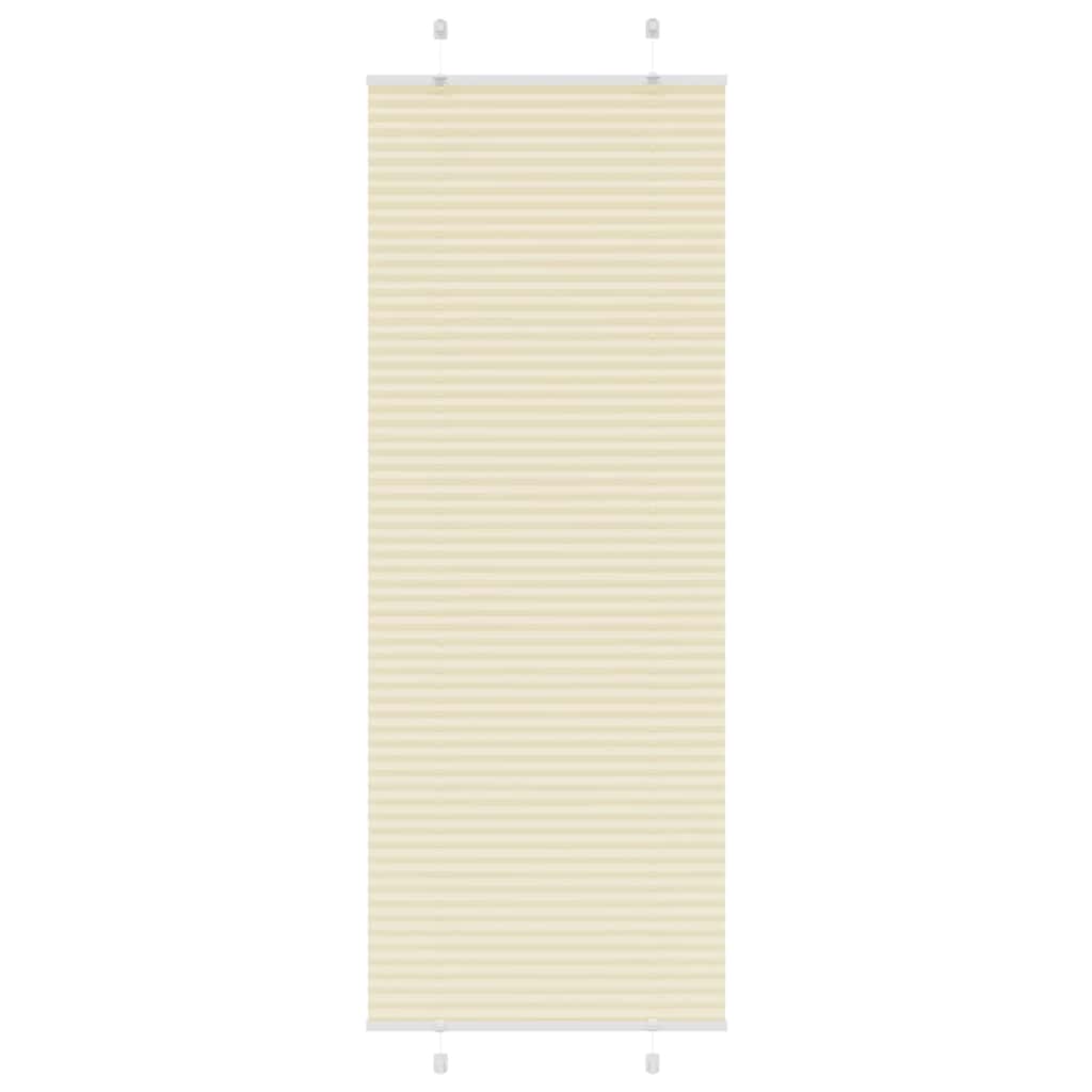Plisovaná Roleta Šířka Látky 79,4Cm Polyester Krémová