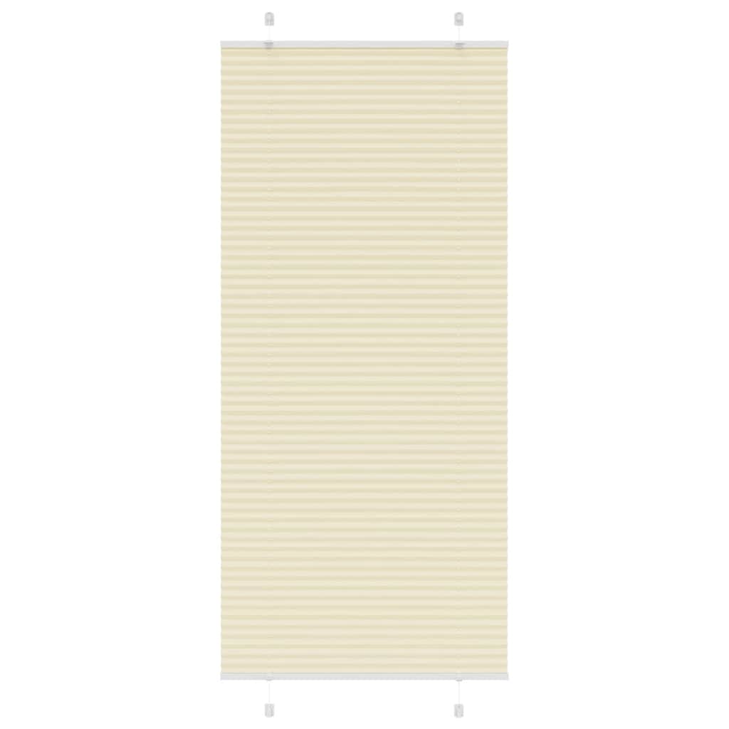 Plisovaná Roleta Šířka Látky 79,4Cm Polyester Krémová