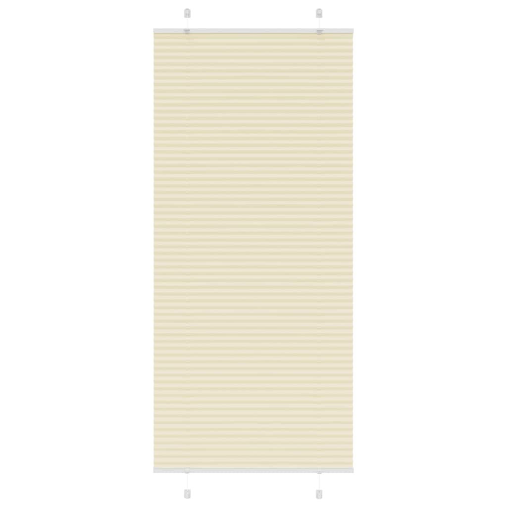 Plisovaná Roleta Šířka Látky 79,4Cm Polyester Krémová