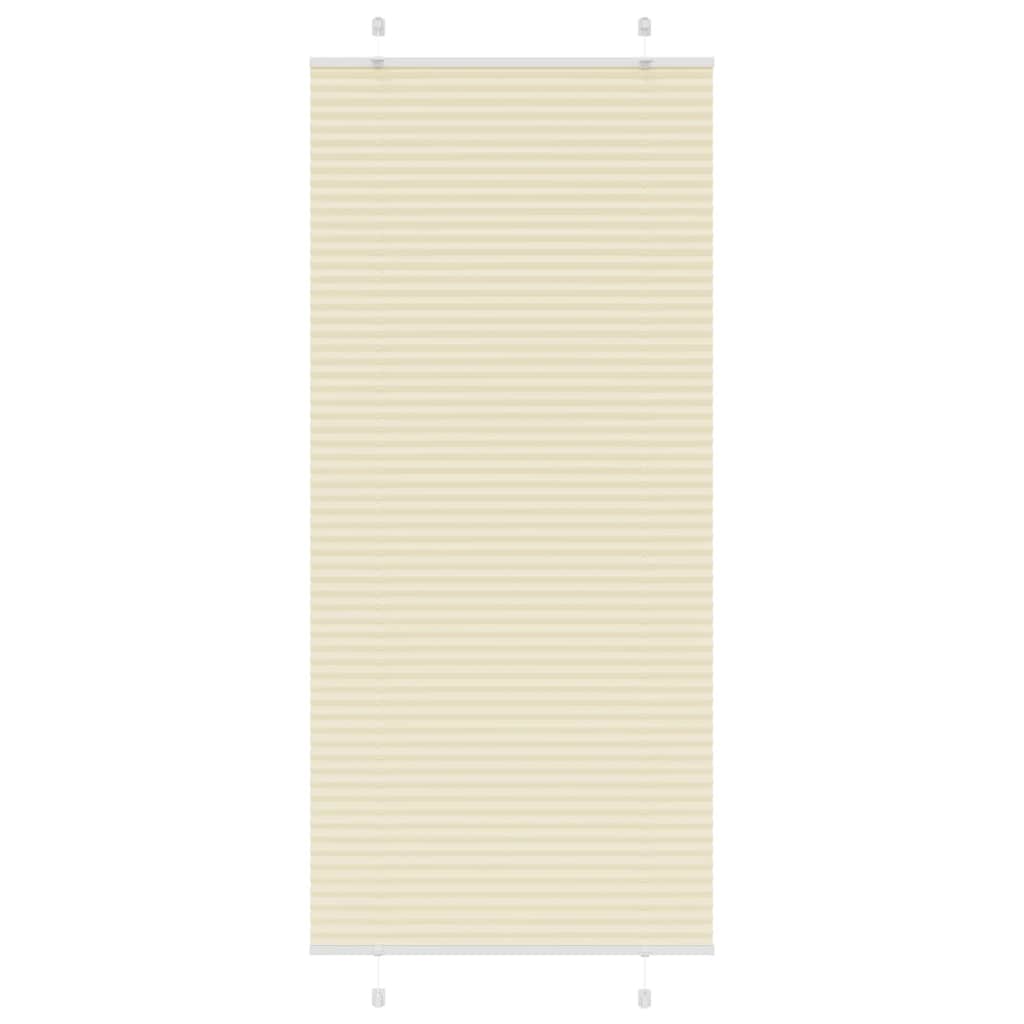 Plisovaná Roleta Šířka Látky 79,4Cm Polyester Krémová