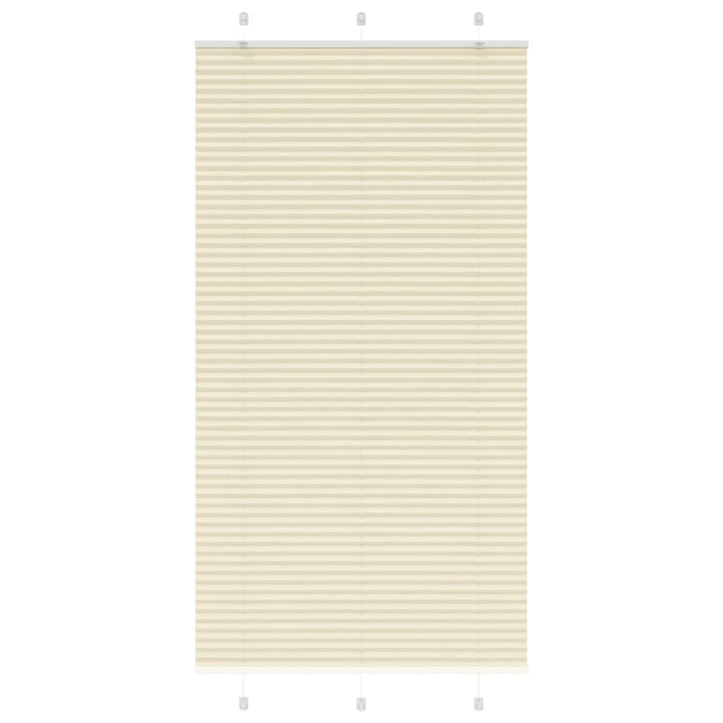 Plisovaná Roleta Šířka Látky 79,4Cm Polyester Krémová