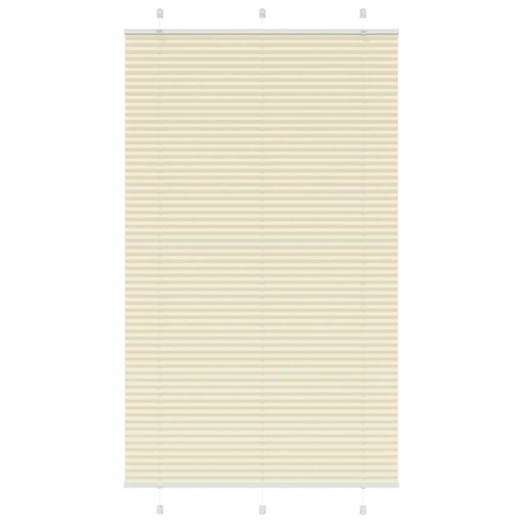 Plisovaná Roleta Šířka Látky 79,4Cm Polyester Krémová