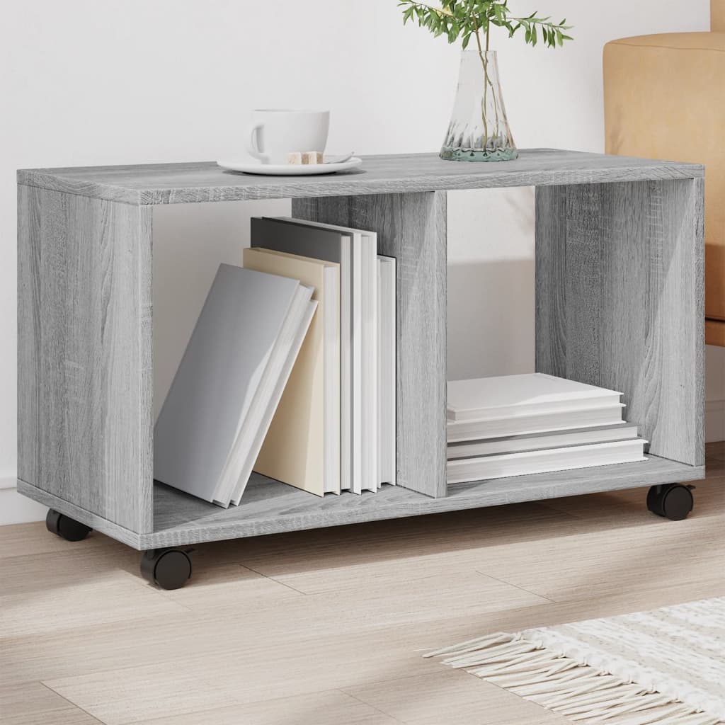 Skříňka Na Kolečkách Dub Artisan 72X33X42,5 Cm Kompozitní Dřevo