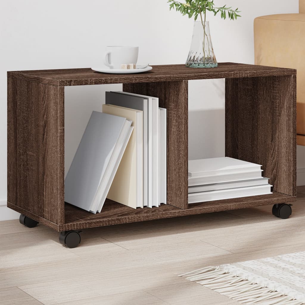 Skříňka Na Kolečkách Dub Artisan 72X33X42,5 Cm Kompozitní Dřevo