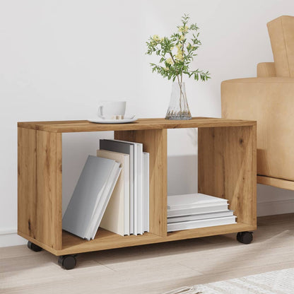 Skříňka Na Kolečkách Dub Artisan 72X33X42,5 Cm Kompozitní Dřevo