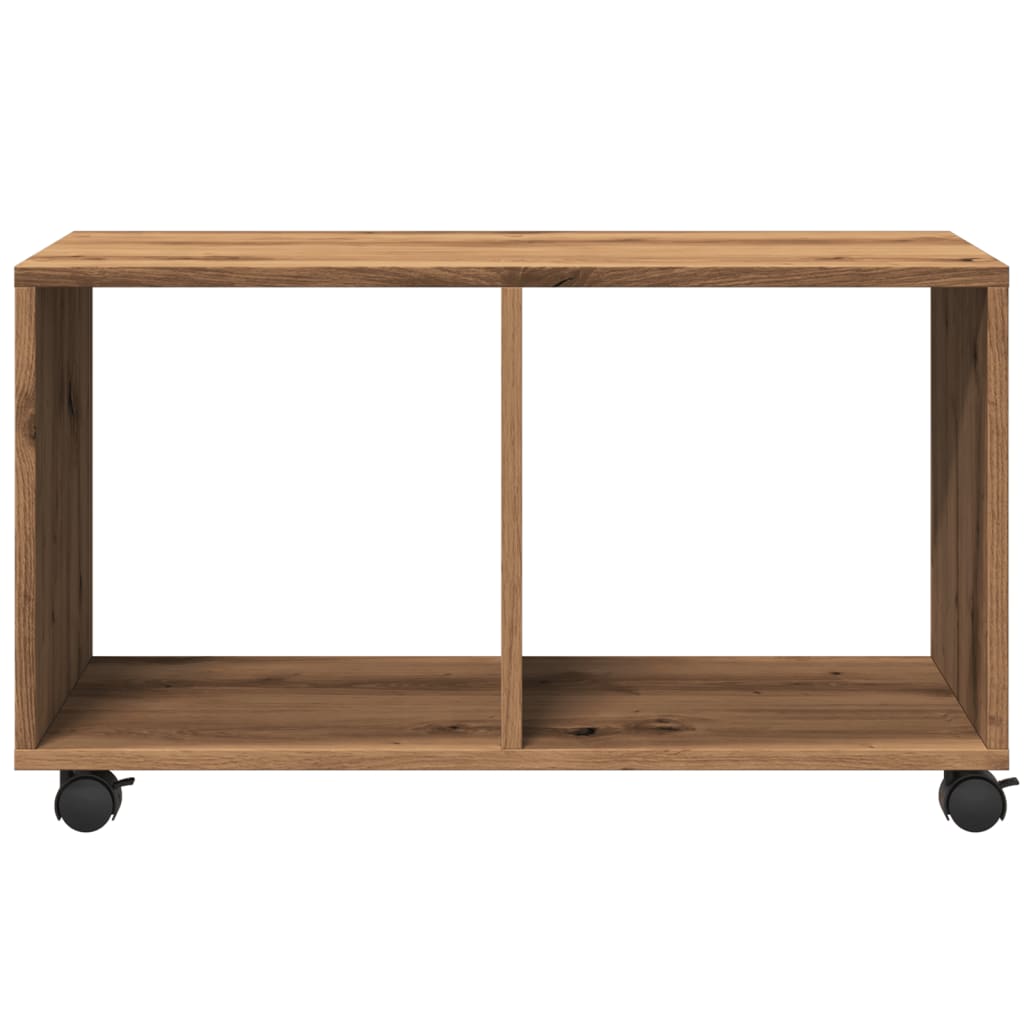 Skříňka Na Kolečkách Dub Artisan 72X33X42,5 Cm Kompozitní Dřevo