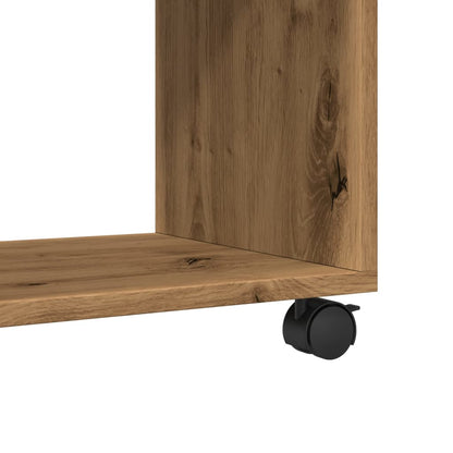 Skříňka Na Kolečkách Dub Artisan 72X33X42,5 Cm Kompozitní Dřevo