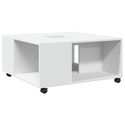 Konferenční Stolek Bílý 80 X 80 X 40 Cm Kompozitní Dřevo