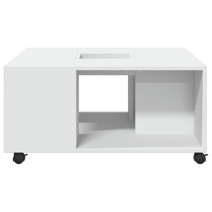Konferenční Stolek Bílý 80 X 80 X 40 Cm Kompozitní Dřevo