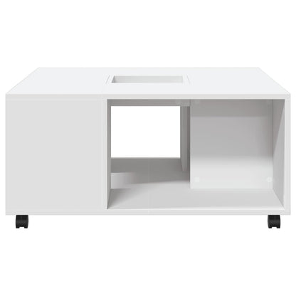 Konferenční Stolek Bílý 80 X 80 X 40 Cm Kompozitní Dřevo