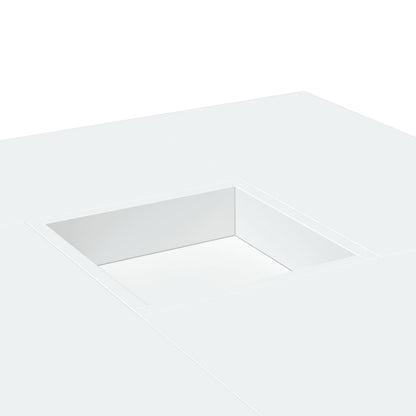 Konferenční Stolek Bílý 80 X 80 X 40 Cm Kompozitní Dřevo